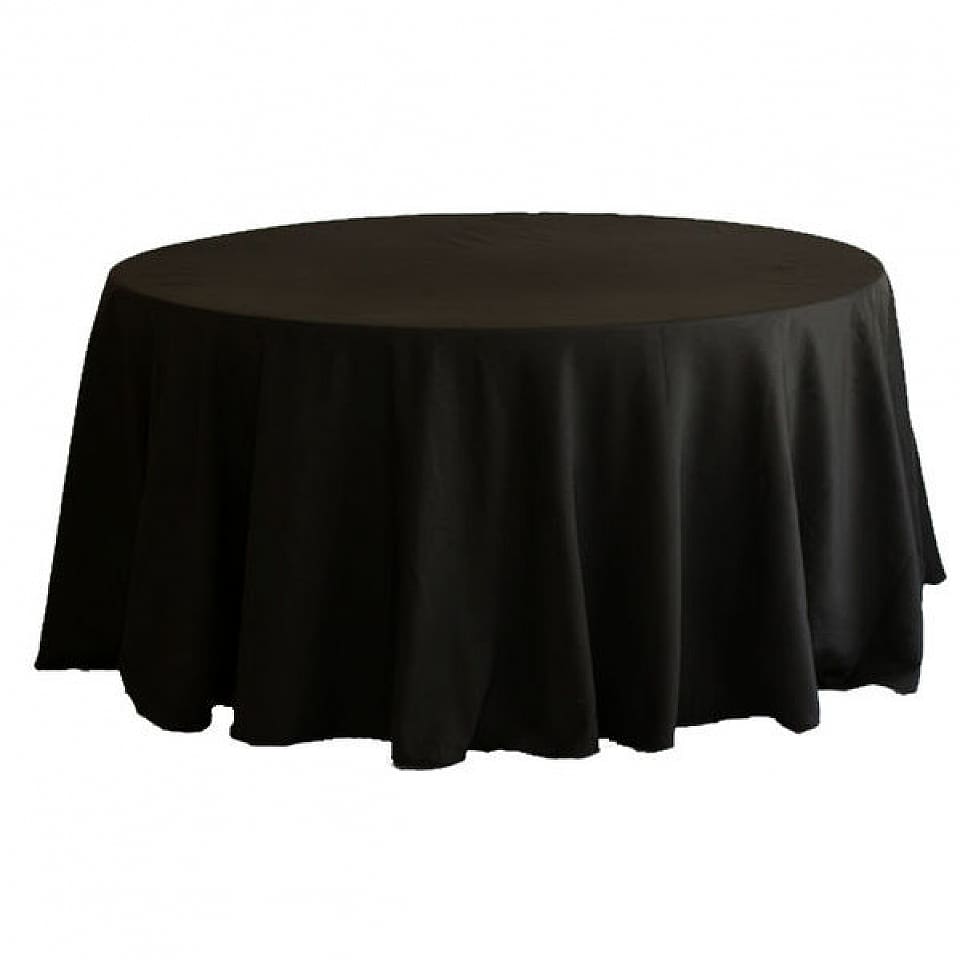70" - 132" Round Tablecloths - Multiple Colors