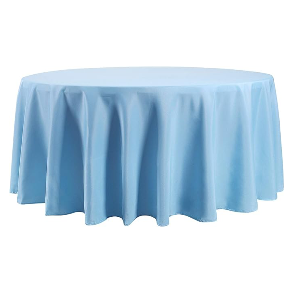 70" - 132" Round Tablecloths - Multiple Colors