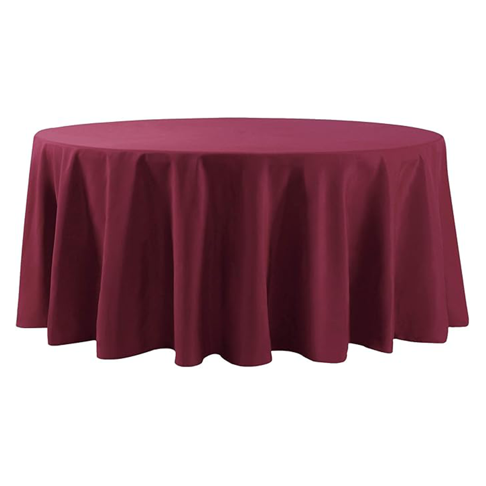 70" - 132" Round Tablecloths - Multiple Colors