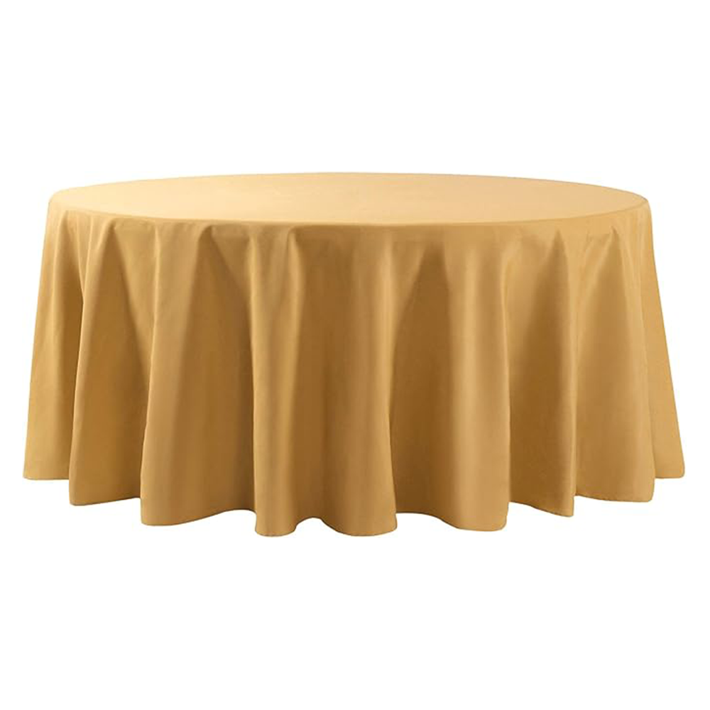 70" - 132" Round Tablecloths - Multiple Colors