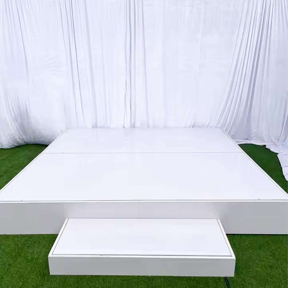 White Wedding Stage Square Platform