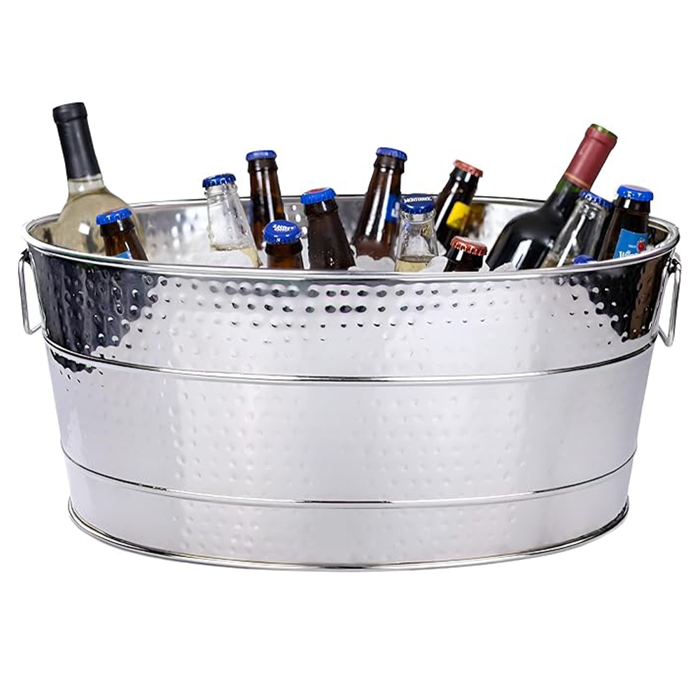 Large Stainless Steel Beverage Tub
