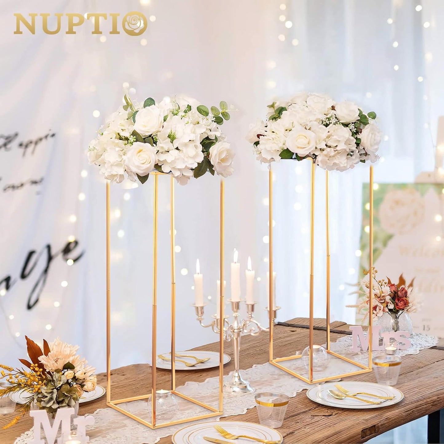 White Rose Flower Ball Centerpiece