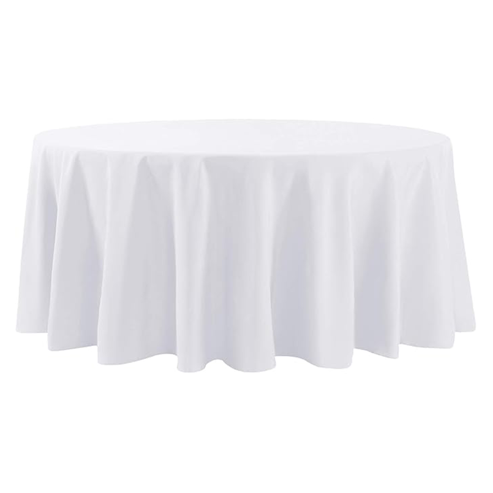70" - 132" Round Tablecloths - Multiple Colors
