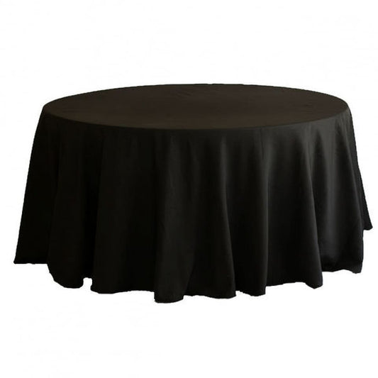70" - 132" Round Tablecloths - Multiple Colors