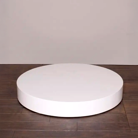 White Wedding Circular Stage