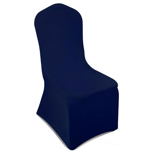 Navy White Stretch Chair Covers