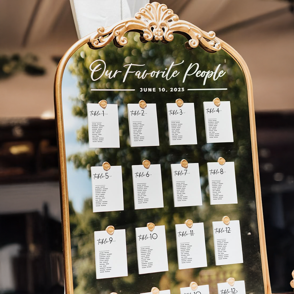 Seating Chart Mirror